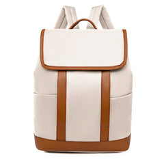 Retro Nylon Double Large Capacity Schoolbag Travel Backpack