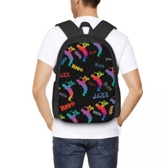 Retro Music Pop Art Backpack Jazz Musicians Student Travel Backpack