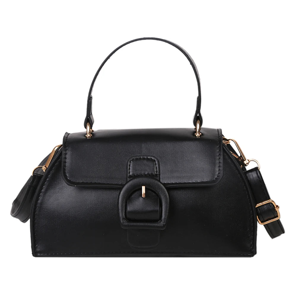 Retro PU Leather Crossbody Bag Small Handbag Female Shoulder Messenger