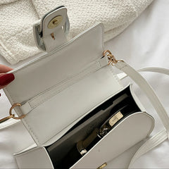 Retro PU Leather Crossbody Bag Small Handbag Female Shoulder Messenger