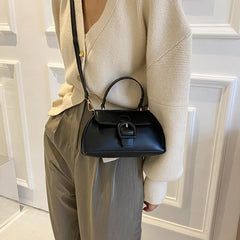 Retro PU Leather Crossbody Bag Small Handbag Female Shoulder Messenger