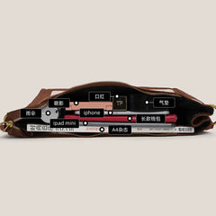 Nubuck Leather Crossbody Shoulder Bag for Women
