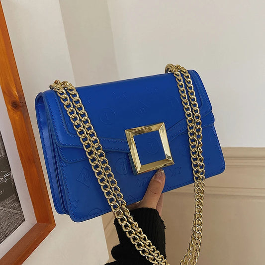 Retro PU Leather Flap Crossbody Bag for Women Totes Handbag