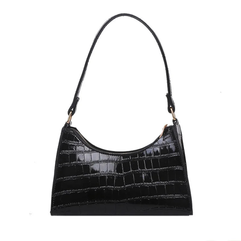 Vintage PU Leather Women's Small Shoulder Bag Tote Handbag