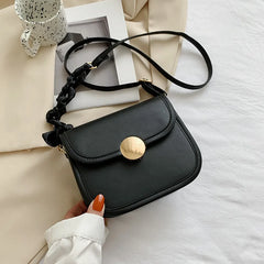 Retro PU Leather Women Crossbody Bag Small Square Shoulder Bags