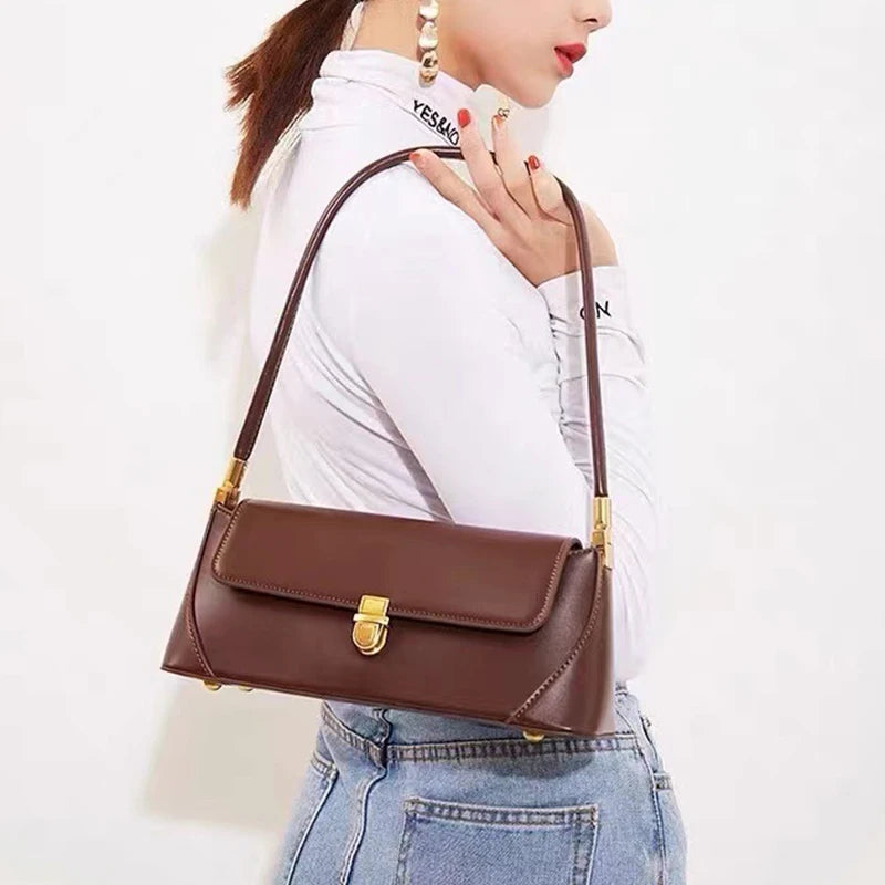 Vintage PU Leather Shoul...