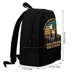 Roses Are Red Rum Is Good Pirate Caribbean Backpack
