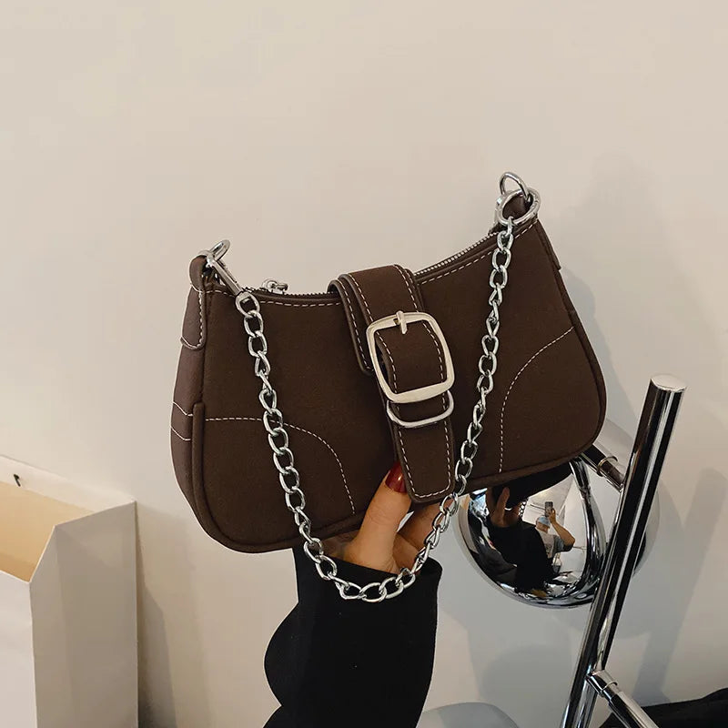 Retro Leather Armpit Bag Handbag
