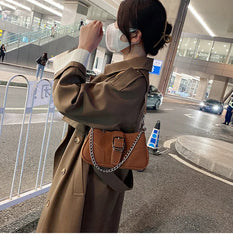 Retro Leather Armpit Bag Handbag