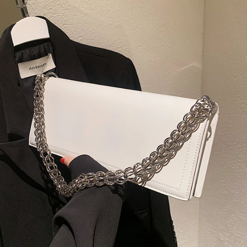 Vintage Chain Shoulder Bag Travel Armpit Handbag