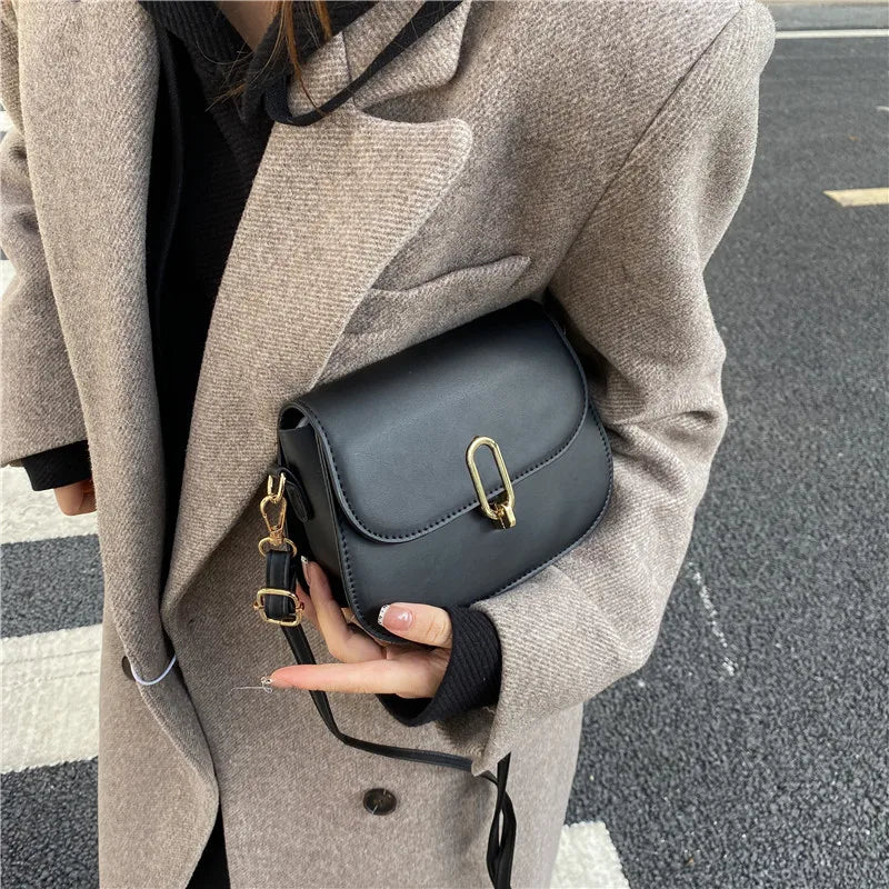 Retro Shoulder Bags Solid Crossbody Women's Bags Large Capacity Handbags