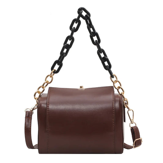Small Box Bag Pu Leather Crossbody Bag Women's Handbags Lady Shoulder Bags