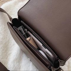 Vintage Leather Saddle Bag Women's Shoulder Handbag
