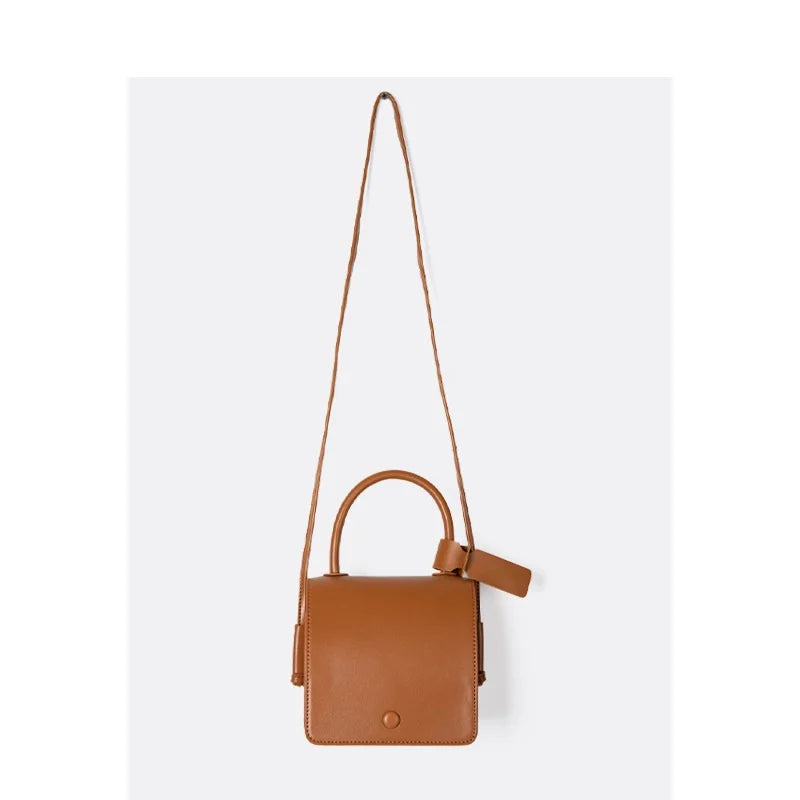 Retro PU Leather Shoulder Bag Women Style Tote Crossbody Lady Handbag