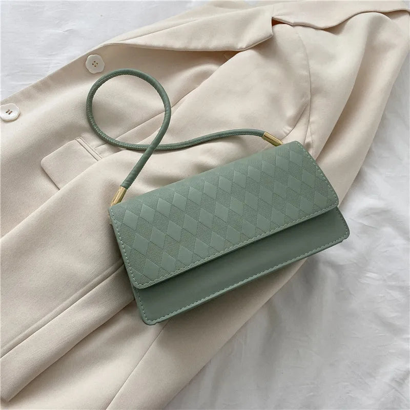 Embroidered Retro Square Bag One-shoulder Small Bag