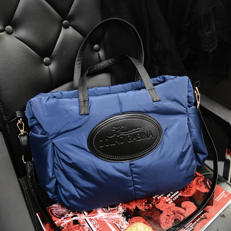 Retro Space Cotton Bale Handbag Shoulder Crossbody Bag