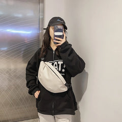 Retro Sports Waist Bag Women's Shoulder Crossbody Bag Handbag Purse