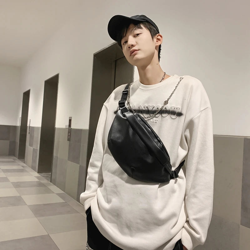 Retro Sports Waist Bag Women's Shoulder Crossbody Bag Handbag Purse