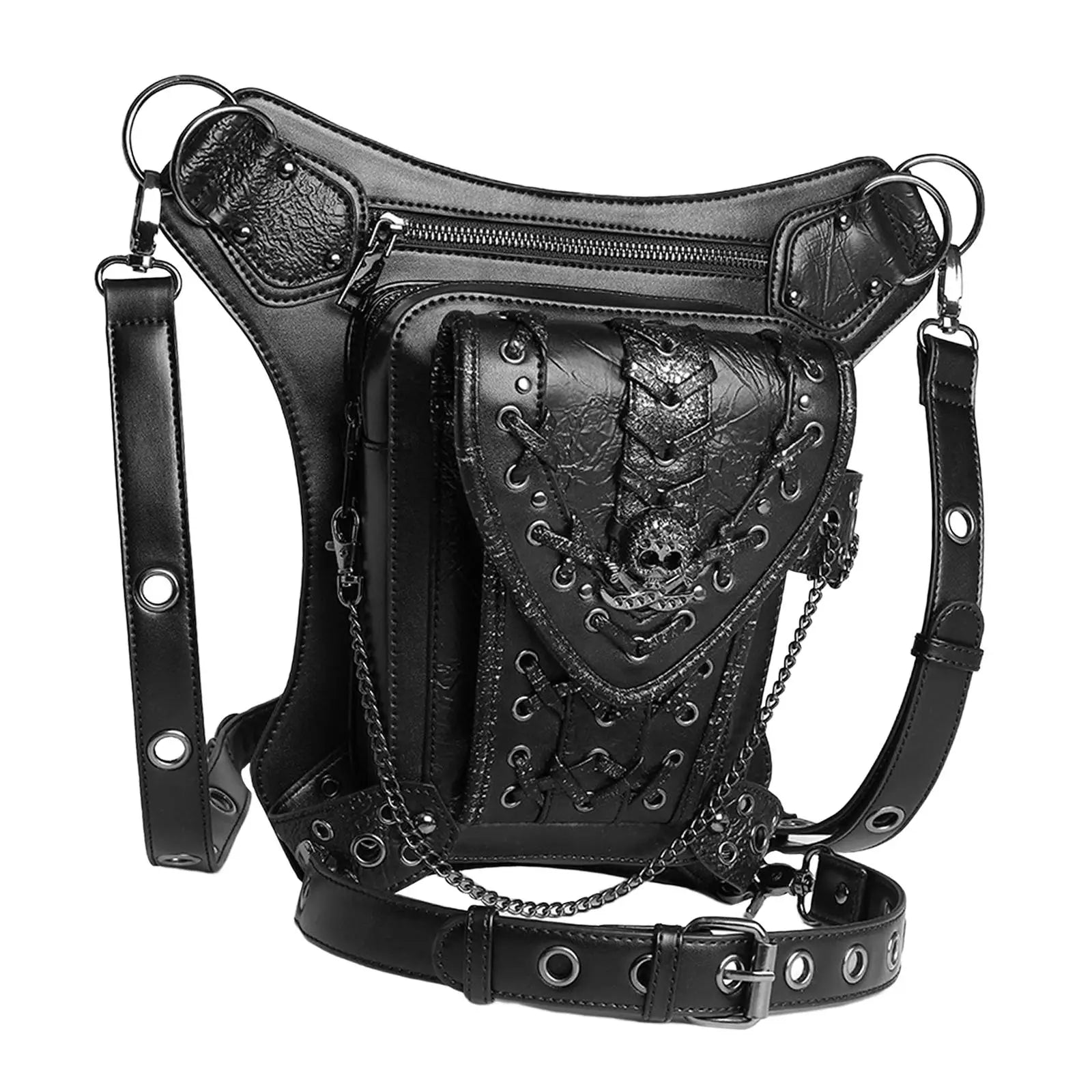 Punk Waist Bag Multifunction leg case Pack for Travel