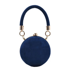 Retro Suede Ball Shoulder Bag Frosted Handbag