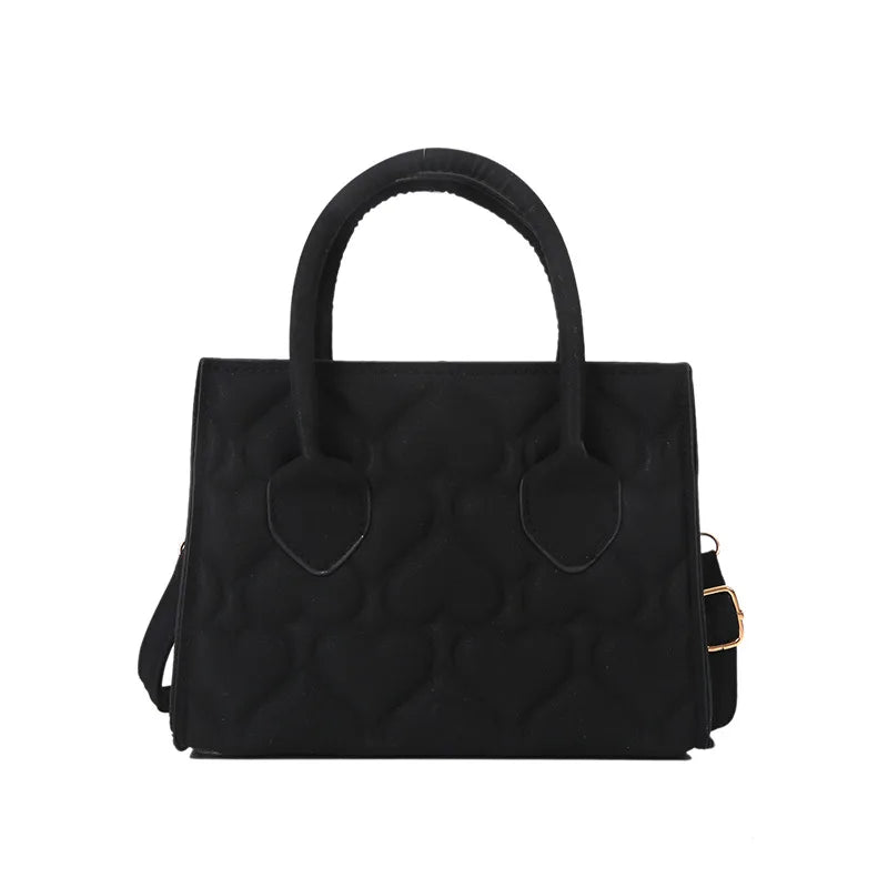 Women's Retro Textured Shoulder Bag Small Square Portable Messenger Bag