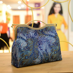 Vintage Shell Lock Shoulder Bag Chain Fringe Handbags