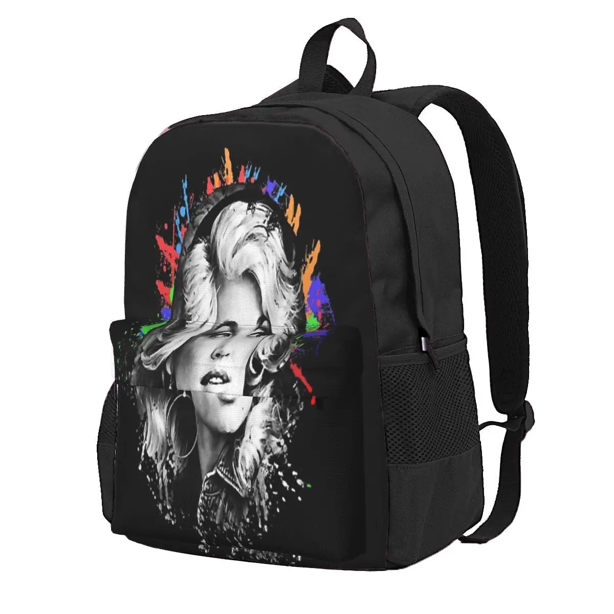 Vintage Dolly Parton's Backpack Men's Women's Unisex Anime Backpack Female Bag