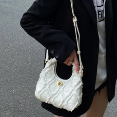 Vintage Denim Casual Shoulder Bag for Women