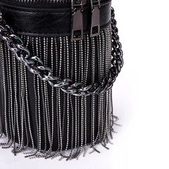 Vintage Tassel Bucket Crossbody Bag for Women