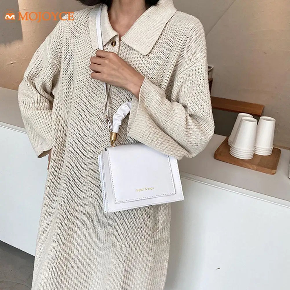 Retro Women Leather Shoulder Bags Zipper Crossbody Bags for Ladies