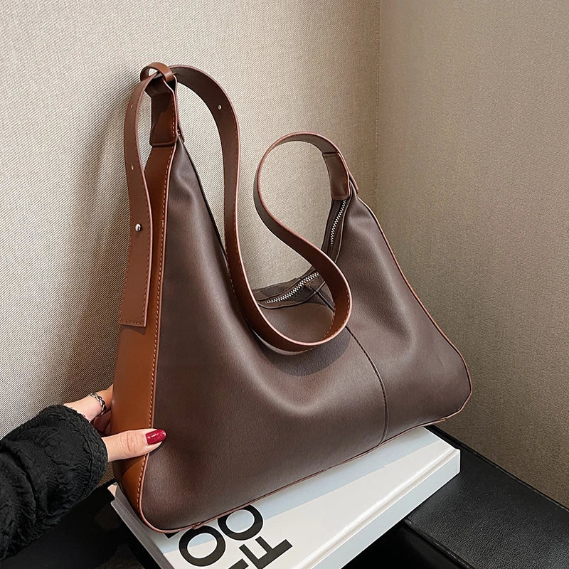 Retro PU Leather Crossbody Bag All-Match Ladies Messenger Bag