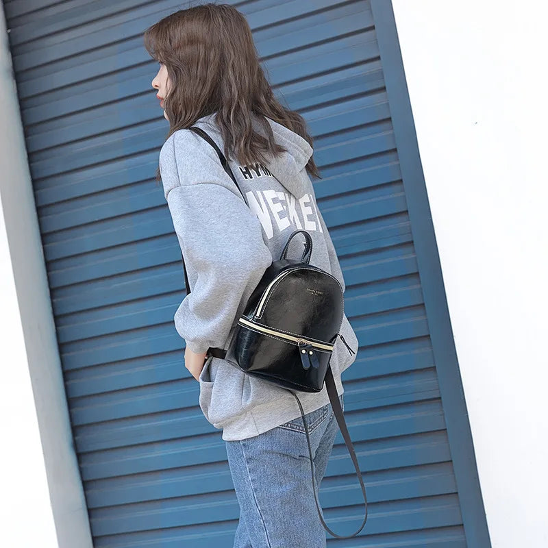 Retro Women's Backpack School Bag for Teenager Girls Shoulder Bookbag Travel