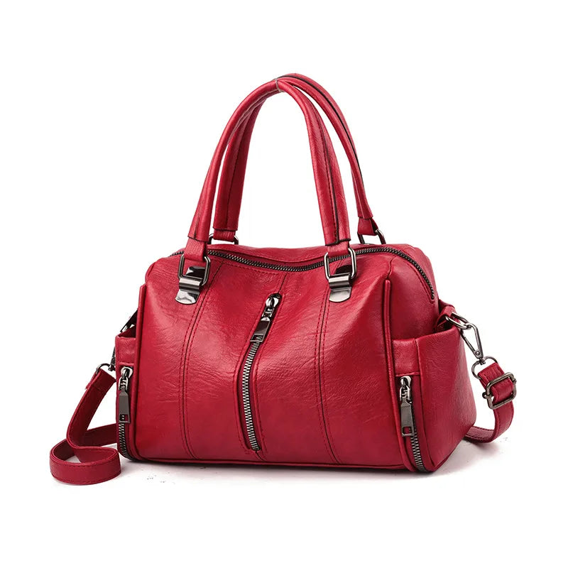 Women's Large-capacity Soft Leather Bag