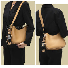 Minimalist Solid Women's Handbag Plush Rabbit Shoulder Bag