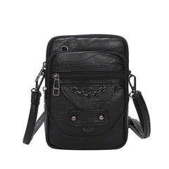 Soft Leather Mini Phone Shoulder Bag Wallet