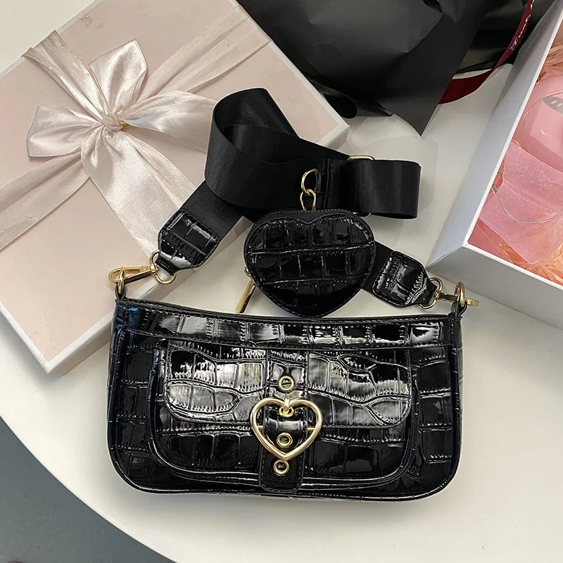 Stone Love Mahjong Bag - Casual Shoulder Messenger Bag for Autumn 2021