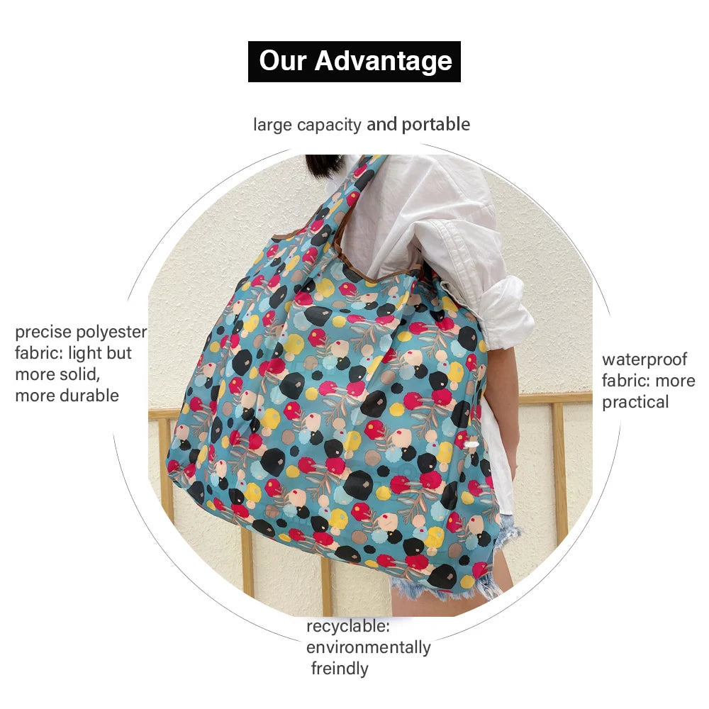 Large Tote Bag Eco Waterproof Shopper Handbag