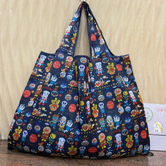 Eco-Friendly Foldable Washable Grocery Tote Bag 50lbs