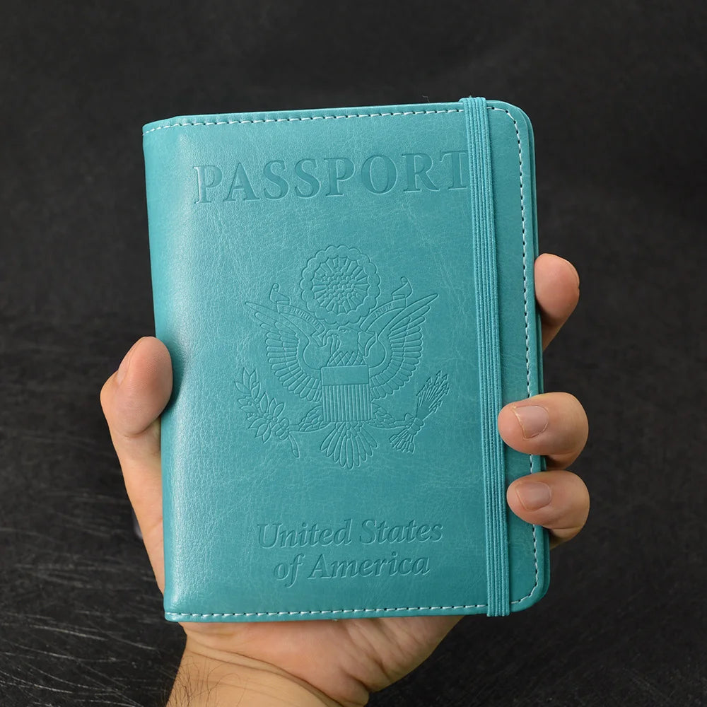 RFID Blocking Passport Cover for Women - US Passport Holder