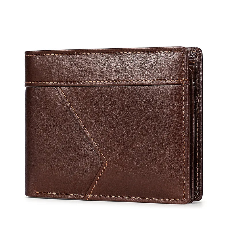 RFID Wallet for Men Bifold Leather Cardholder Vintage Caibu