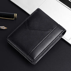 RFID Wallet for Men Bifold Leather Cardholder Vintage Caibu
