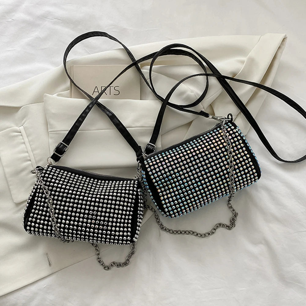 Rhinestone Handbag Women Shoulder Bag Purse Crossbody Bag