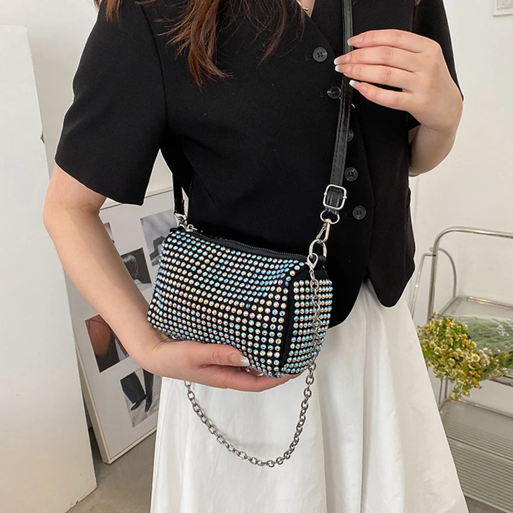 Rhinestone Handbag Women Shoulder Bag Purse Crossbody Bag