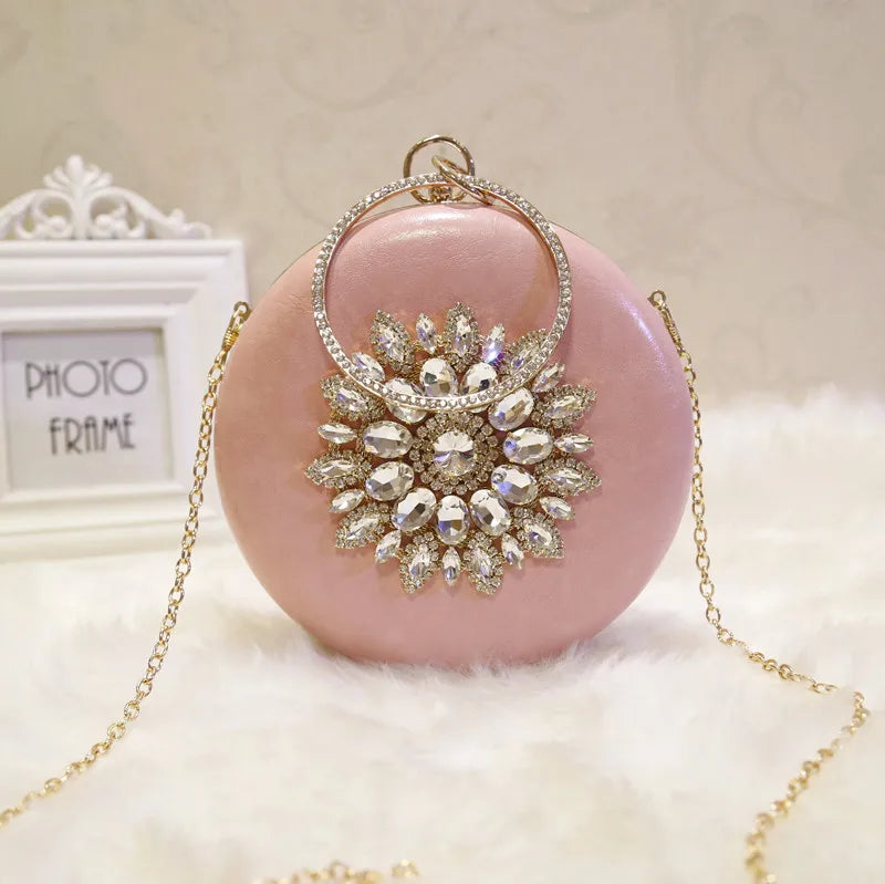 Crystal Chain Shoulder Handbag for Wedding
