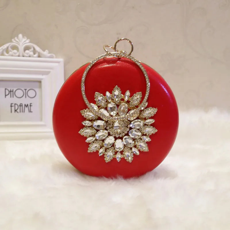 Crystal Chain Shoulder Handbag for Wedding