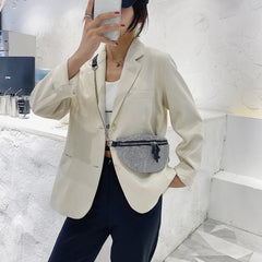 Rhinestone Waist Bag Chain Crossbody Shoulder Phone Pouch
