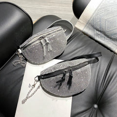 Rhinestone Waist Bag Chain Crossbody Shoulder Phone Pouch