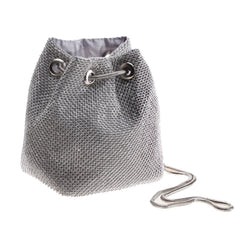 Rhinestone Women Handbags Diamond Bucket Shoulder Bag