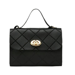 Stripe Small Square Printing Shoulder Bag