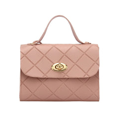 Stripe Small Square Printing Shoulder Bag